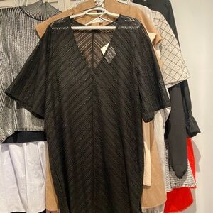 Black Zara mesh dress/ cover up/ dress